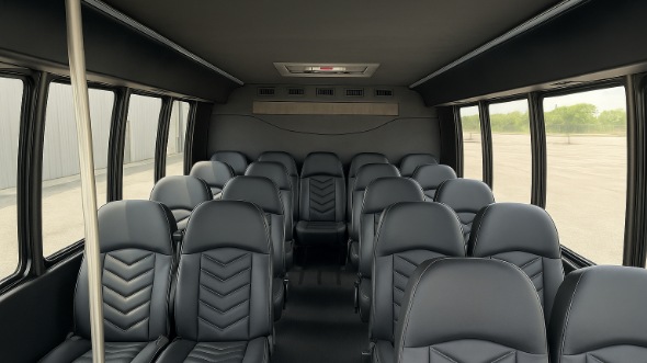 Interior of Charter Bus Company Framingham's 20 Passenger Mini bus in Framingham