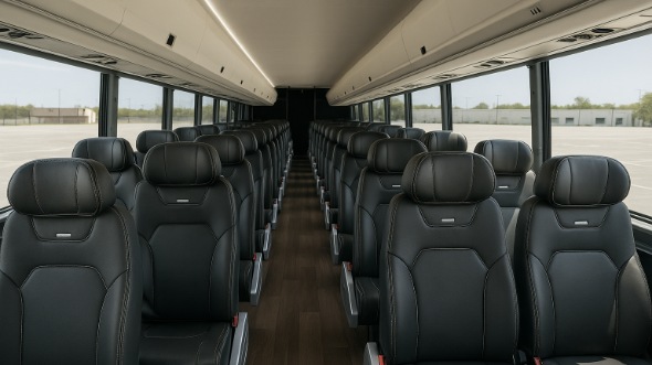 Interior of Charter Bus Company Framingham's 25 Passenger Mini bus in Framingham