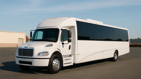 Exterior of Charter Bus Company Framingham's 28 Passenger Mini bus in Framingham