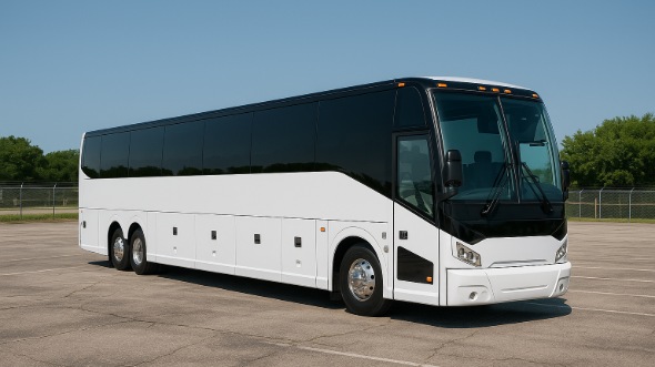Exterior of Charter Bus Company Framingham's 50 Passenger Charter Bus in Framingham
