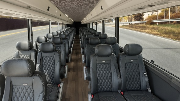 framingham 20 passenger minibus inside