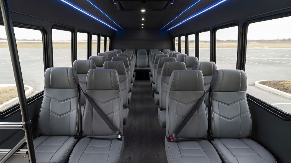 framingham 25 passenger minibus inside