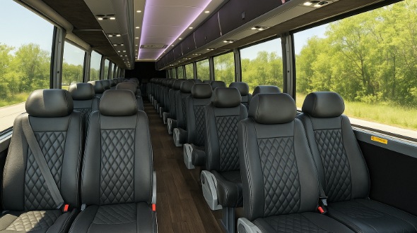 framingham 30 passenger minibus interior