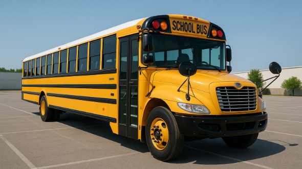 Exterior of Charter Bus Company Framingham's School Bus in Framingham