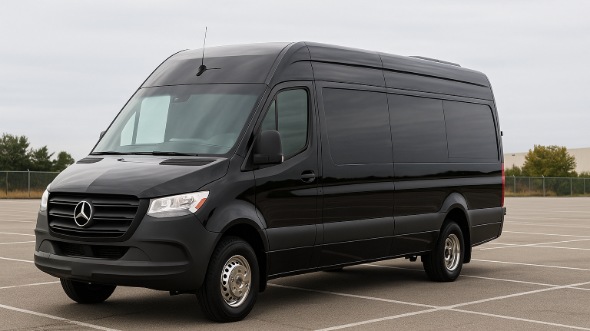 Exterior of Charter Bus Company Framingham's Sprinter Van Rental With Driver in Framingham